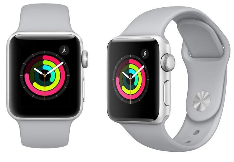 ساعت هوشمند اپل واچ 3 مدل GPS 38mm Silver Aluminium Case with Fog Sport Band
