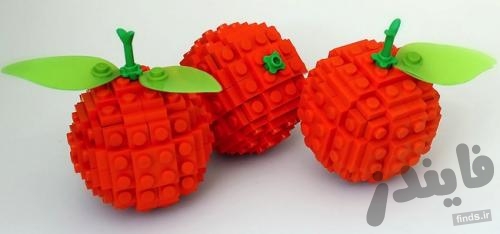 غذاها و میوه های خوشمزه ساخته شده از لگو