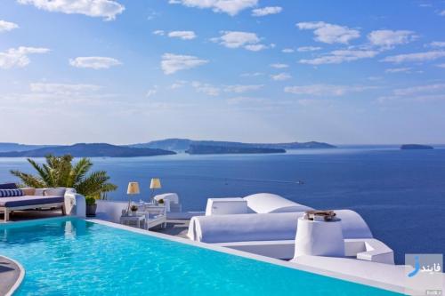 تصاویری زیبا از هتل Katikies در سانتورینی یونان