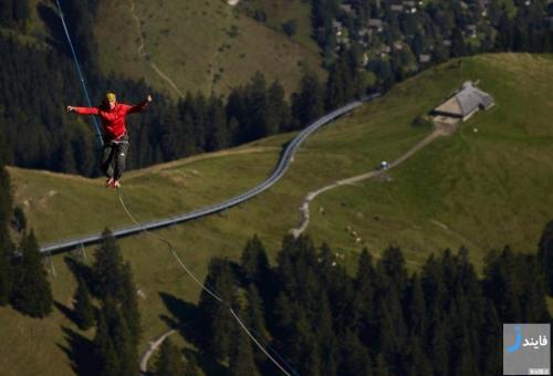 قدم زدن بروی آسمان سوئیس- تصاویری دیدنی از هایلاین