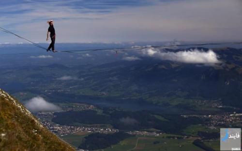قدم زدن بروی آسمان سوئیس- تصاویری دیدنی از هایلاین