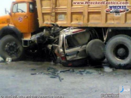 عکس هایی از تصادفات تویوتا لندکروز