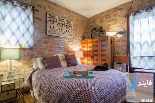 17 طرح جذاب از اتاق خواب های طراحی شده با دیوار آجری