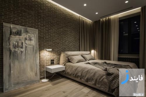 17 طرح جذاب از اتاق خواب های طراحی شده با دیوار آجری