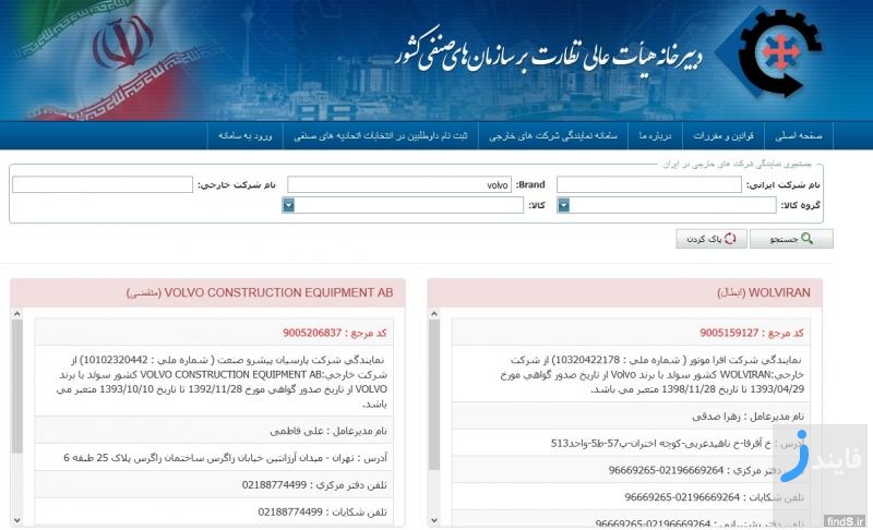 ممنوعیت واردات محصولات ولوو به ایران