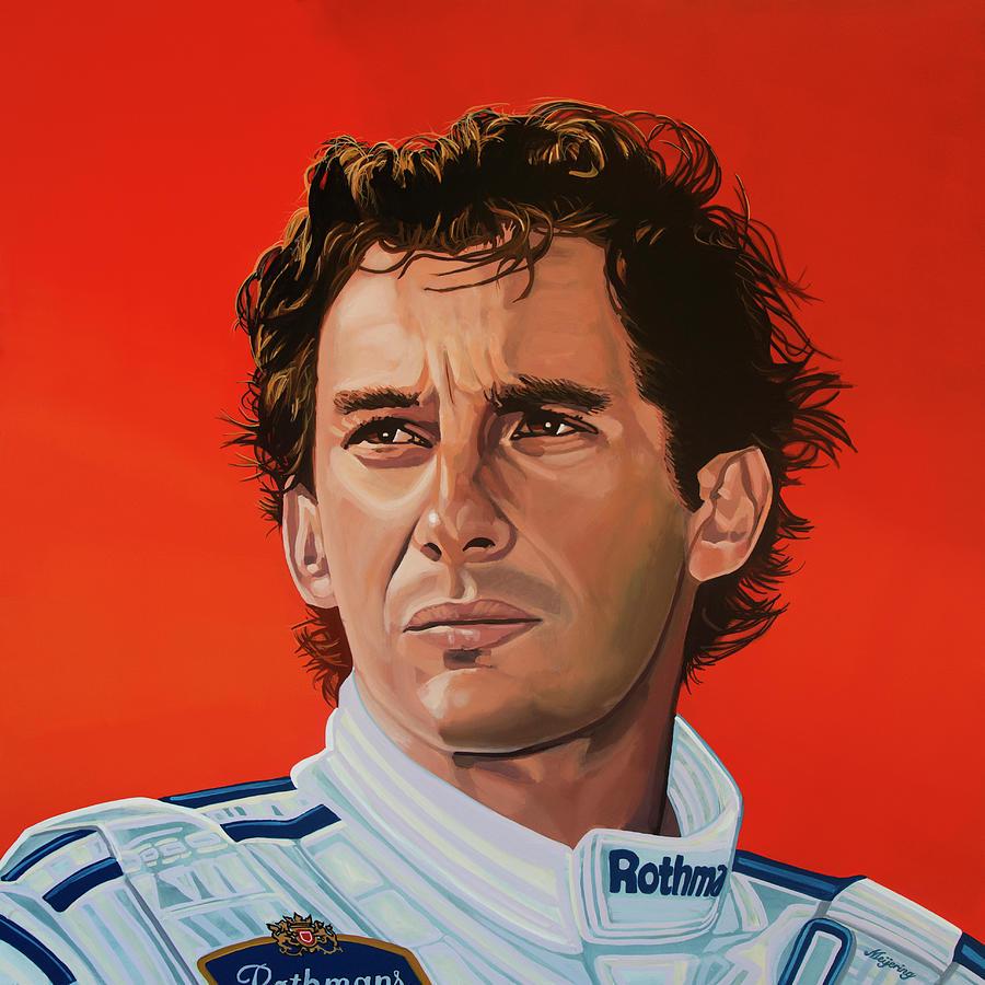 Ayrton Senna Portrait Painting