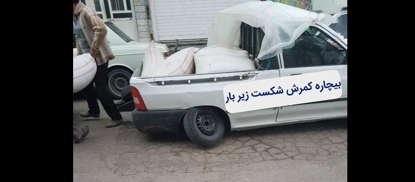 حادثهای عجیب برای وانت قدرتمند پراید 151!