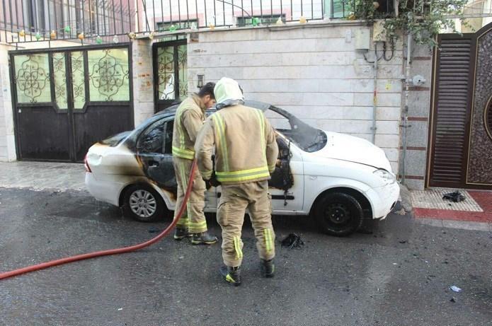 سایپا تیبا، بی دلیل آتش گرفت!