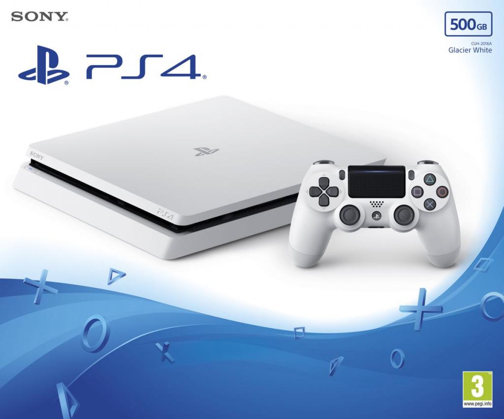 کنسول بازی سونی مدل Playstation 4 Slim Glacier White کد CUH-2116A ریجن 2 - ظرفیت 500 گیگابایت سفید