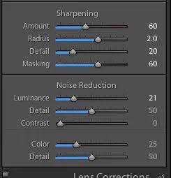 Sharpening-preset