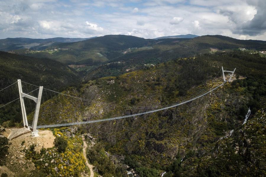 World Longest Suspension Footbridge Opens in Portugal