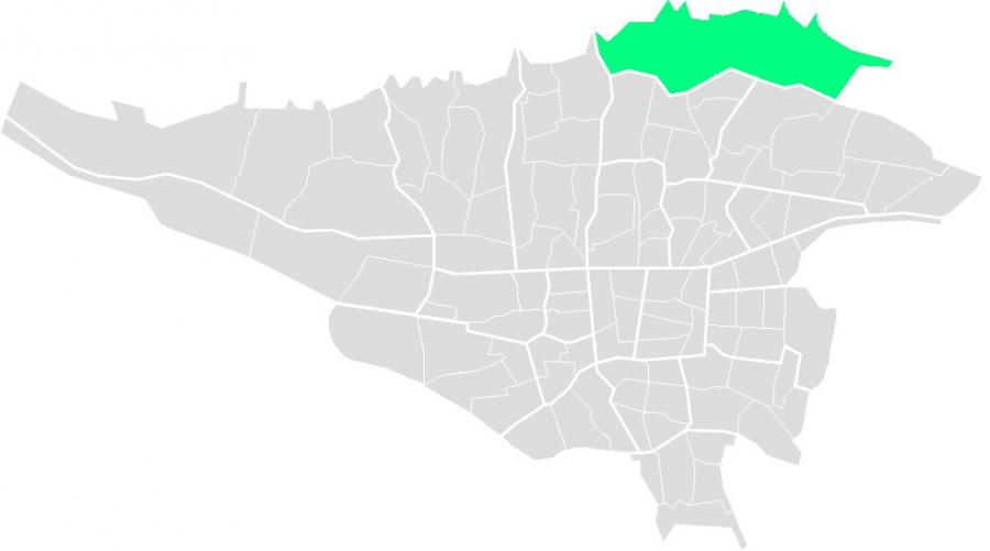 نقشه منطقه ۱ تهران