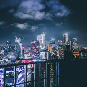 پس زمینه شهر در شب | Los Angeles, United States Los Angeles, United States