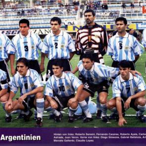 پوستر تیم ملی آرژانتین در سال 1998