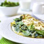 تصویر املت اسفناج | Spinach & Cheese Omelet