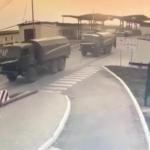 ورود کامیون های نظامی ارتش روسیه به داخل خاک اوکراین