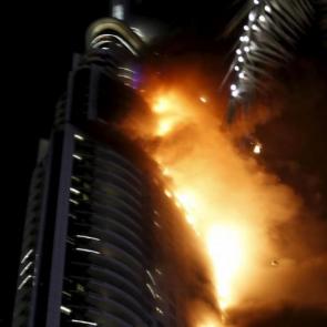 #3 آتش سوزی در هتل آدرس دبی / REUTERS/Ahmed Jadallah