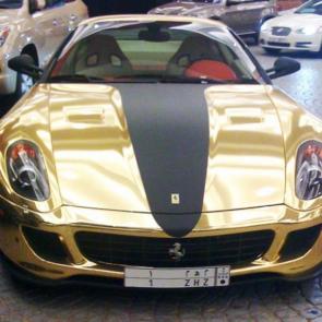 gold coated luxury cars #4