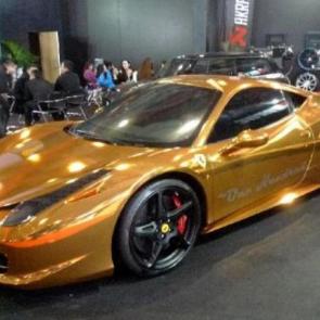 gold coated luxury cars #6