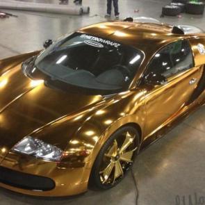 gold coated luxury cars #13