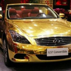gold coated luxury cars #14