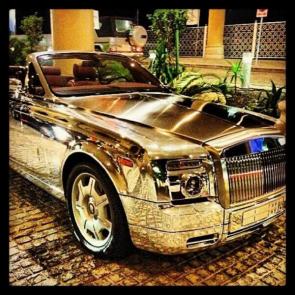 gold coated luxury cars #16