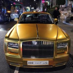 gold coated luxury cars #17