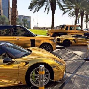 gold coated luxury cars #20