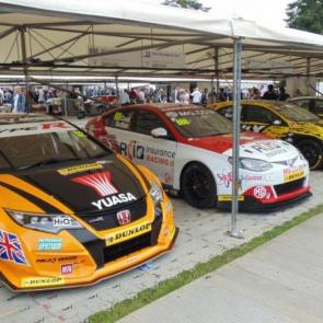 The latest bout of BTCC cars took pride of place in the motorsport paddock