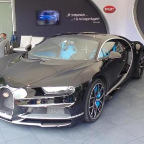The Bugatti Chiron is just outside the Supercar Paddock
