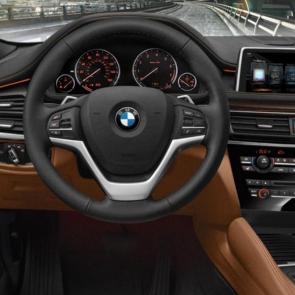 The BMW X6 xDrive50i with Exclusive Cognac/Black Nappa leather interior