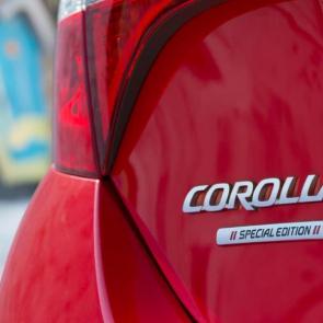  Corolla Special Edition shown in Absolutely Red. Prototype shown with options. Production model will vary.