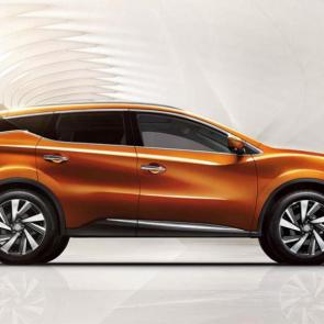 Nissan Murano Platinum AWD shown in Pacific Sunset with 20