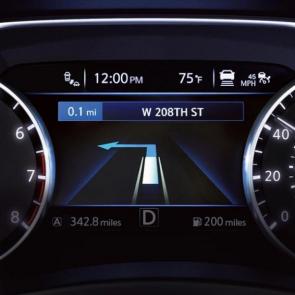 2017 Nissan Murano Advanced Drive Assist Display, available Turn-By-Turn direction screen