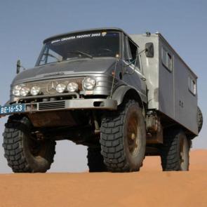 Unimog RV در صحرای مراکش
