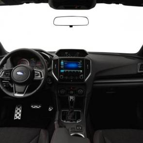 2.0i Sport Sedan interior shown in Black Sport Cloth with optional equipment