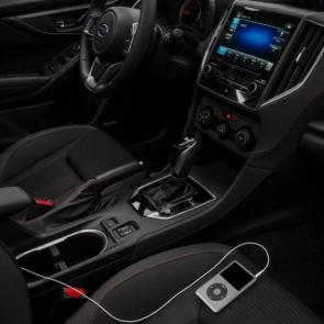 2.0i Sport sedan interior shown in Black Sport Cloth with optional equipment