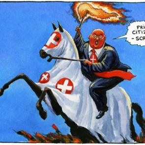 Steve Bell on Donald Trump and his presidential campaign – cartoon