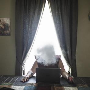 White Rage – USA by Espen Rasmussen, Panos Pictures, VG. Nominee, Contemporary Issues Stories. Degrees of anger in three US states: a journey made in the weeks after the Unite the Right rally in Charlottesville, Virginia. Lorri Cottrill, 45, smokes an e-cigarette in her home in Charleston, West Virginia. She is the leader of the biggest neo-nazi and right-wing organization in the US, National Socialist Movement.