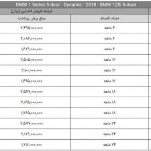شرایط فروش BMW 1 Series 5-door - Dynamic - 2018 - BMW 125i 5-door در اسفند 1396