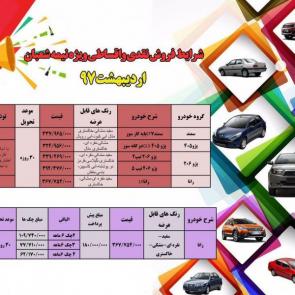 شرایط فروش محصولات ایران خودرو به مناسبت نیمه شعبان 1397