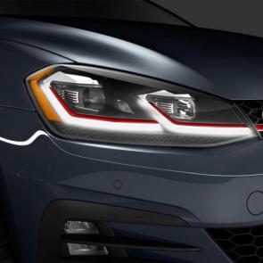 Available LED headlights with LED Daytime Running Lights (DRL).