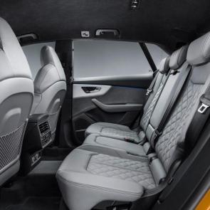 2019 Audi Q8 rear interior seats