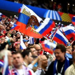 The host nation’s fans could hardly have dreamt of a better start
Photograph: Matthias Hangst/Getty Images
