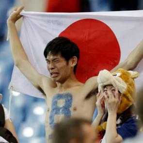 تصاویر بازی ژاپن با بلژیک در جام جهانی 2018 روسیه #9
اشک هوادار ژاپنی پس از حذف تیمش از جام جهانی