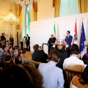 آلبوم عکس حسن روحانی / نشست خبری مشترک با صدراعظم اتریش #2