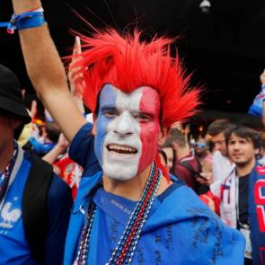 آلبوم عکس فینال جام جهانی 2018 روسیه / تصویری از یک هوادار فرانسوی