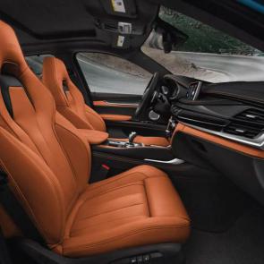The BMW X6 M with Multi-function seats and Aragon Brown Full Merino Leather interior