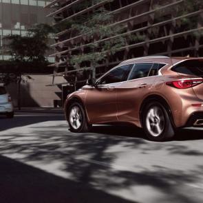 2019 INFINITI QX30 Crossover Exterior | Rear profile highlighting available Intelligent Cruise Control