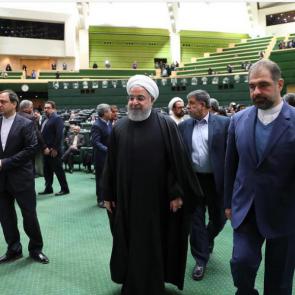 تصاویر حسن روحانی در مراسم تقدیم لایحه بودجه سال 98 به مجلس #2